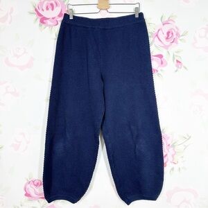 NEW Free People Free-est Hailee Cardi Knit Navy Blazer Sweater Pants L